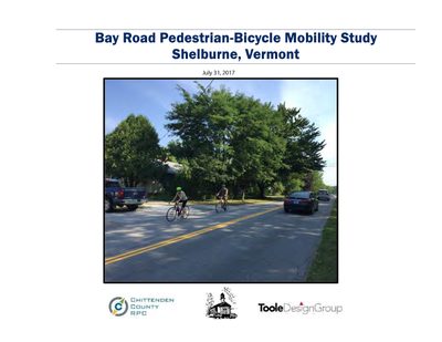 Bay Road pedestrian-bicycle mobility study, July 2017